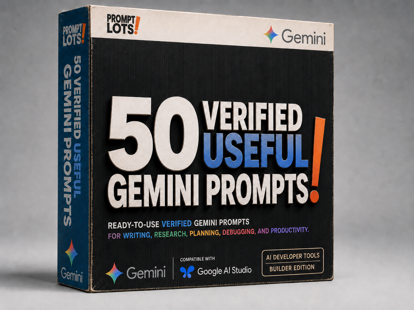 50 Verified Useful Gemini Prompts box